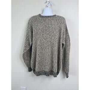 Bachrach Chunky Knit Sweater Pullover Gray Marled Men’s Sz XL* Fisherman Dadcore